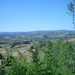 L'inconfondibile panorama della campagna toscana visto dalla terrazza della Casa Vacanze Gli Oleandri.